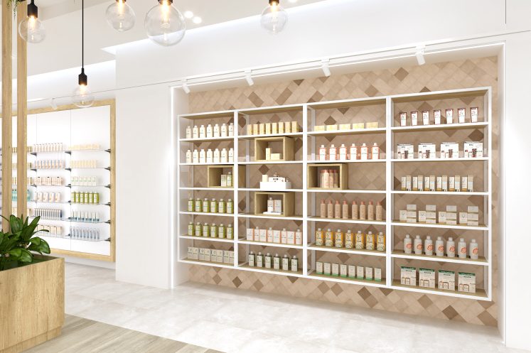 Estantería para farmacia.